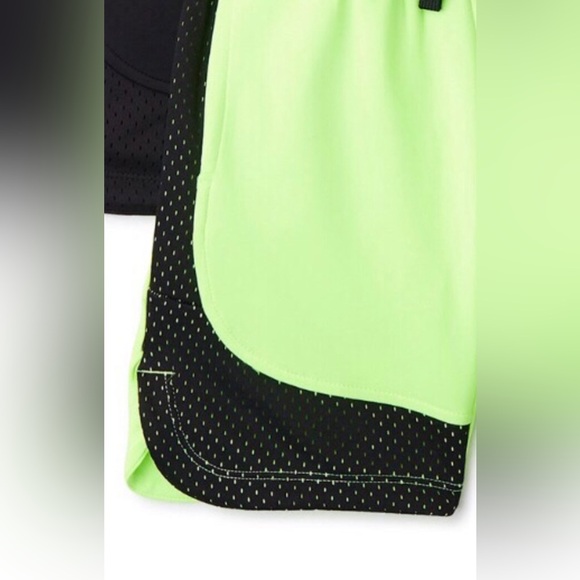 Boys’ Green & Black reflective mesh Pull-On Active athletic Shorts size‎ 10-12 L - Picture 4 of 8
